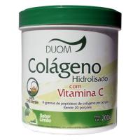 COLÁGENO HIDROLISADO COM CHÁ VERDE SABOR LIMÃO 200G DUOM